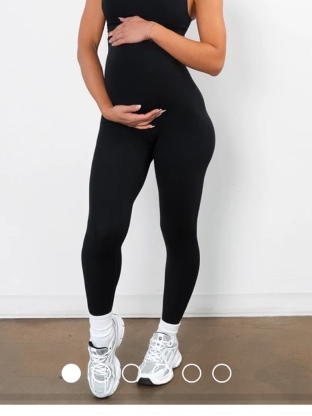 Vitality Cloud Black Maternity Leggings XS